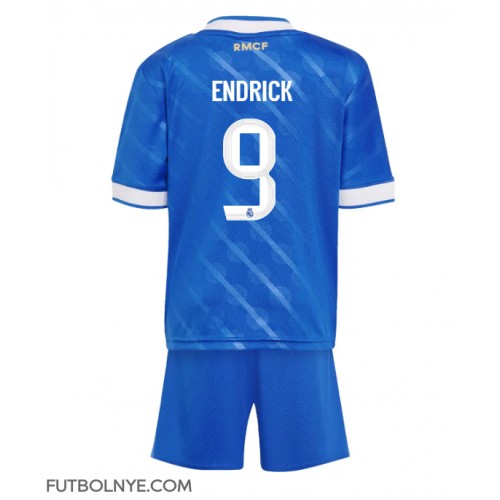 Camiseta Real Madrid Endrick #9 Tercera Equipación para niños 2025-26 manga corta (+ pantalones cortos)